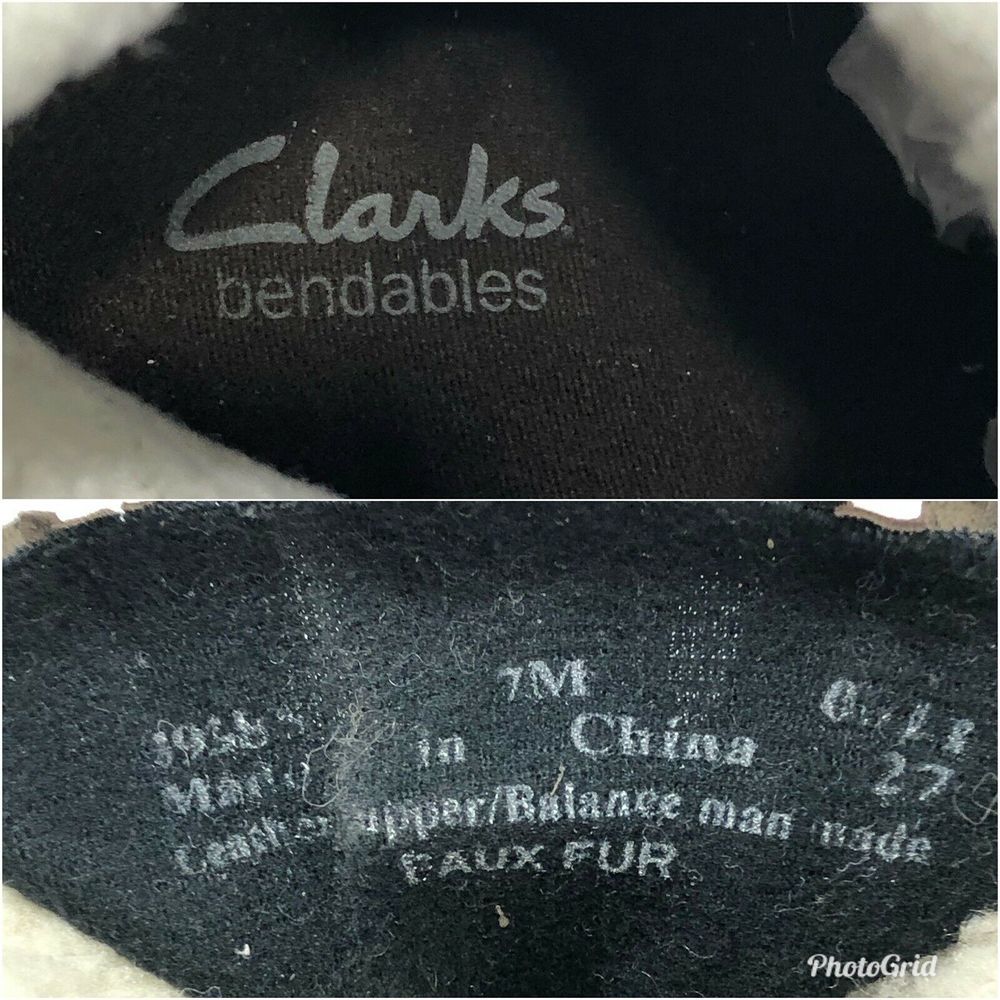Clarks Bendables Suede Cuff Ankle Boots - Picture 8 of 8
